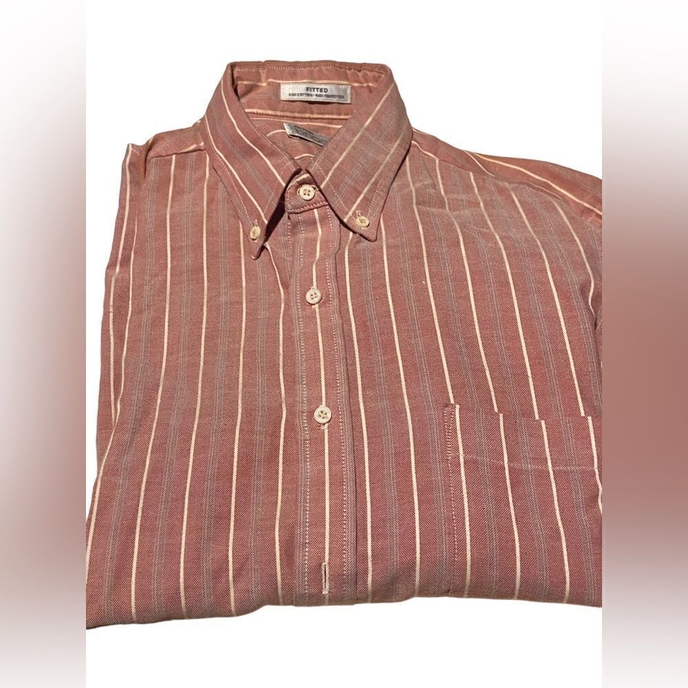 Arrow Brigade fitted size 16 32/33 fitted cotton-poly blend king sleeved button